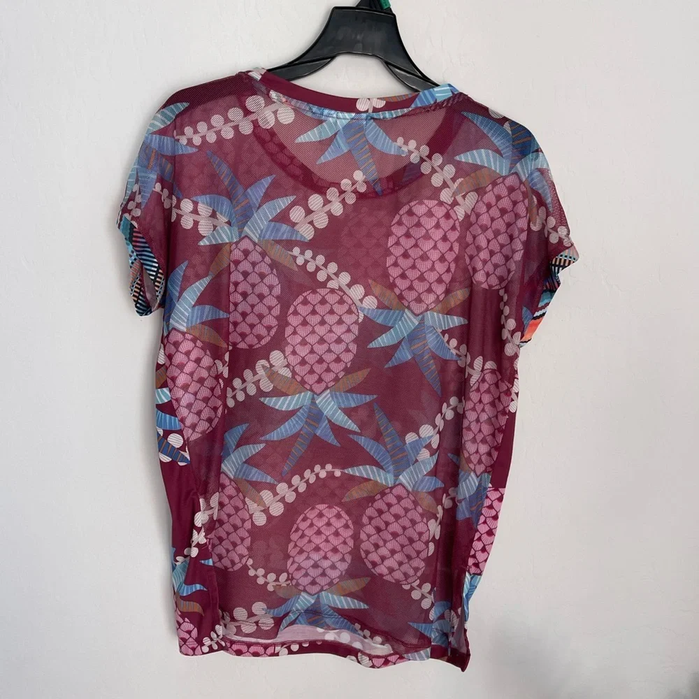 ADIDAS x FARM Rio Pineapple Print Boxy Tee Shirt Size XS Streetwear - Picture 5 of 6